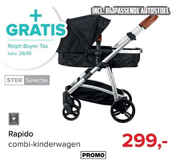 Promoties Rapido combi-kinderwagen - Born Lucky - Geldig van 01/10/2018 tot 28/10/2018 bij Baby-Dump
