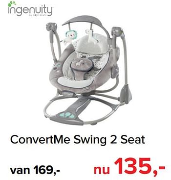 Promoties Convertme swing 2 seat - Ingenuity - Geldig van 01/10/2018 tot 28/10/2018 bij Baby-Dump