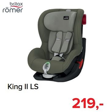 Promoties King ii ls - Romer - Geldig van 01/10/2018 tot 28/10/2018 bij Baby-Dump