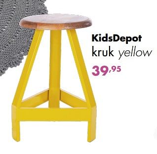 Promoties Kidsdepot kruk yellow - KidsDepot  - Geldig van 07/10/2018 tot 27/10/2018 bij Baby & Tiener Megastore