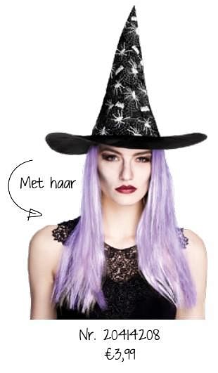 Promotions Hoed je voor heksen - Produit maison - Fun - Valide de 26/09/2018 à 31/10/2018 chez Fun