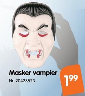Promoties Masker vampier - Huismerk - Fun - Geldig van 26/09/2018 tot 31/10/2018 bij Fun