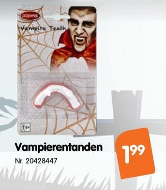 Promoties Vampierentanden - Huismerk - Fun - Geldig van 26/09/2018 tot 31/10/2018 bij Fun
