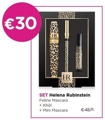 Promoties Set helena rubinstein feline mascara + khôl + mini mascara - Helena Rubinstein - Geldig van 01/10/2018 tot 31/10/2018 bij ICI PARIS XL