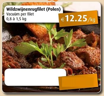 Promoties Wildzwijnenrugfilet (polen) - Huismerk - Aronde - Geldig van 01/10/2018 tot 31/10/2018 bij Aronde