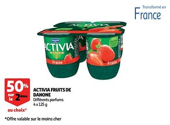 Promotions Activia fruits de danone - Danone - Valide de 10/10/2018 à 30/10/2018 chez Auchan Ronq