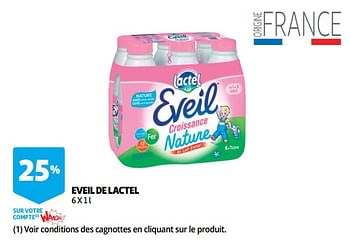 Promoties Eveil de lactel - Lactel - Geldig van 10/10/2018 tot 30/10/2018 bij Auchan