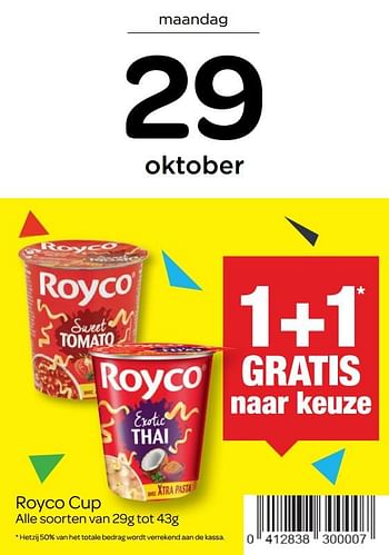 Promotions Royco cup - Royco - Valide de 01/10/2018 à 29/10/2018 chez Carrefour