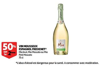 Promoties Vin mousseux espagnol freixenet - Schuimwijnen - Geldig van 10/10/2018 tot 30/10/2018 bij Auchan