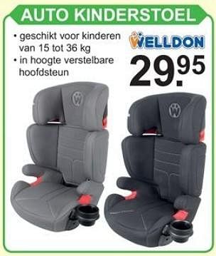 Promoties Auto kinderstoel - Welldon - Geldig van 08/10/2018 tot 28/10/2018 bij Van Cranenbroek
