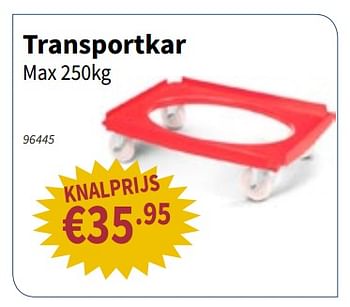 Promoties Transportkar max 250kg - Huismerk - Cevo - Geldig van 11/10/2018 tot 24/10/2018 bij Cevo Market