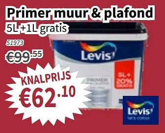 Promoties Primer muur + plafond - Levis - Geldig van 11/10/2018 tot 24/10/2018 bij Cevo Market