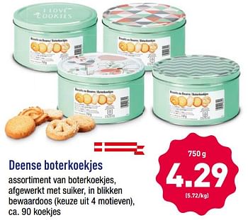 Promoties Deense boterkoekjes - Huismerk - Aldi - Geldig van 15/10/2018 tot 20/10/2018 bij Aldi