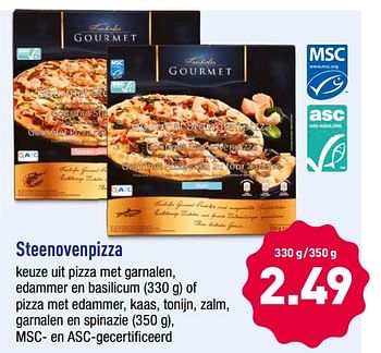 Promoties Steenovenpizza - Huismerk - Aldi - Geldig van 15/10/2018 tot 20/10/2018 bij Aldi