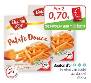 Promoties Frieten van zoete aardappel - Bouton D'Or - Geldig van 01/10/2018 tot 31/10/2018 bij Intermarche