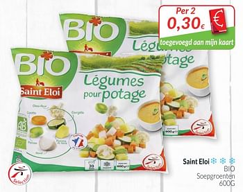 Promoties Bio soepgroenten - Saint Eloi - Geldig van 01/10/2018 tot 31/10/2018 bij Intermarche