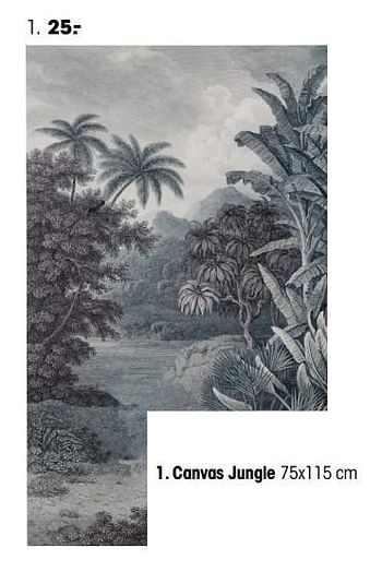 Natura Lui Kritisch Huismerk - Kwantum Canvas jungle - Promotie bij Kwantum