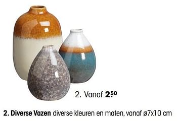Promoties Diverse vazen - Huismerk - Kwantum - Geldig van 15/10/2018 tot 28/10/2018 bij Kwantum
