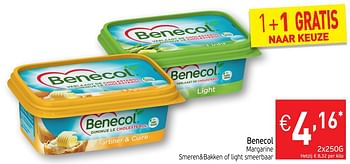 Promoties Benecol margarine smeren+bakken of light smeerbaar - Benecol - Geldig van 16/10/2018 tot 21/10/2018 bij Intermarche