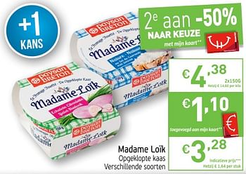 Promoties Madame loik opgeklopte kaas - Madame Loik - Geldig van 16/10/2018 tot 21/10/2018 bij Intermarche