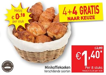 Promoties Minikoffiekoeken - Huismerk - Intermarche - Geldig van 16/10/2018 tot 21/10/2018 bij Intermarche