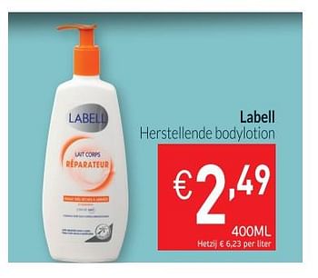 Promoties Herstellende bodylotion - Labell - Geldig van 01/10/2018 tot 31/10/2018 bij Intermarche