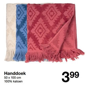 Promoties Handdoek - Huismerk - Zeeman  - Geldig van 13/10/2018 tot 19/10/2018 bij Zeeman