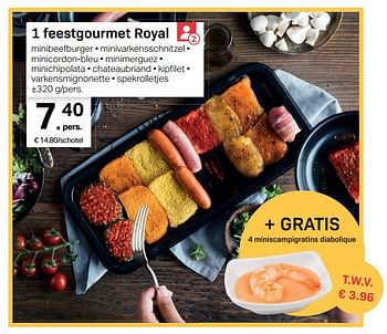 Promoties 1 feestgourmet royal - Huismerk - Buurtslagers - Geldig van 12/10/2018 tot 08/11/2018 bij Buurtslagers