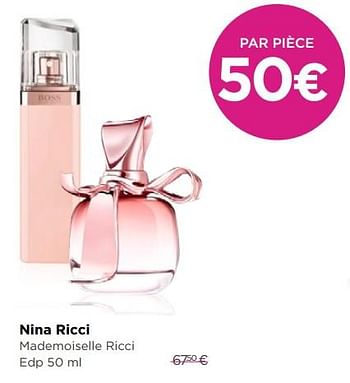 Promotions Nina ricci mademoiselle ricci edp - Nina Ricci - Valide de 01/10/2018 à 31/10/2018 chez ICI PARIS XL