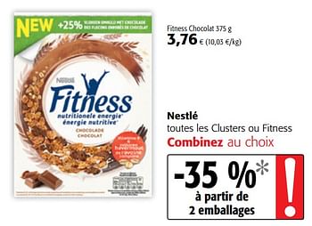 Promotions Nestlé toutes les clusters ou fitness - Nestlé - Valide de 10/10/2018 à 23/10/2018 chez Colruyt