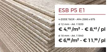 Promoties Esb p5 e1 4-zijde t+gr - Huismerk - Woodtex - Geldig van 17/10/2018 tot 11/11/2018 bij Woodtex