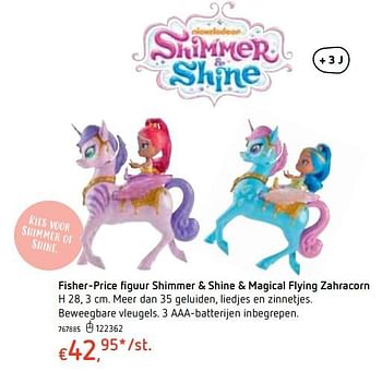 Promoties Fisher-price figuur shimmer + shine + magical flying zahracorn - Fisher-Price - Geldig van 18/10/2018 tot 06/12/2018 bij Dreamland