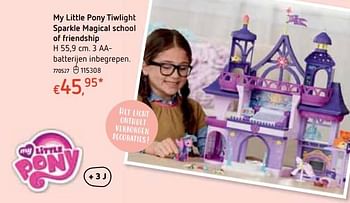 Promoties My little pony tiwlight sparkle magical school of friendship - My Little Pony - Geldig van 18/10/2018 tot 06/12/2018 bij Dreamland