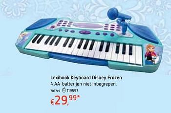 Promoties Lexibook keyboard disney frozen - Lexibook - Geldig van 18/10/2018 tot 06/12/2018 bij Dreamland