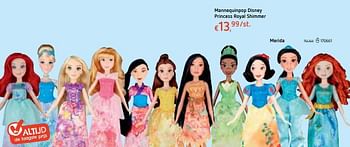 Promoties Mannequinpop disney princess royal shimmer merida - Disney Princess - Geldig van 18/10/2018 tot 06/12/2018 bij Dreamland