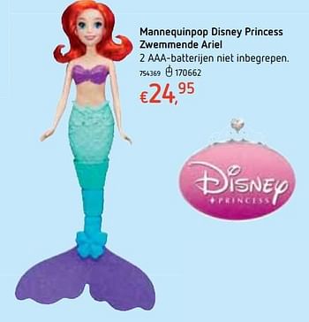 Promoties Mannequinpop disney princess zwemmende ariel - Disney - Geldig van 18/10/2018 tot 06/12/2018 bij Dreamland