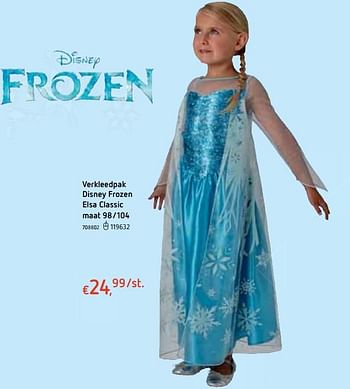 Promoties Verkleedpak disney frozen elsa classic - Disney - Geldig van 18/10/2018 tot 06/12/2018 bij Dreamland