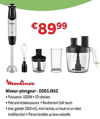 Promotions Moulinex mixeur-plongeur - dd65j810 - Moulinex - Valide de 01/10/2018 à 31/10/2018 chez Exellent