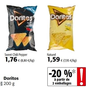 Promotions Doritos - Doritos - Valide de 10/10/2018 à 23/10/2018 chez Colruyt