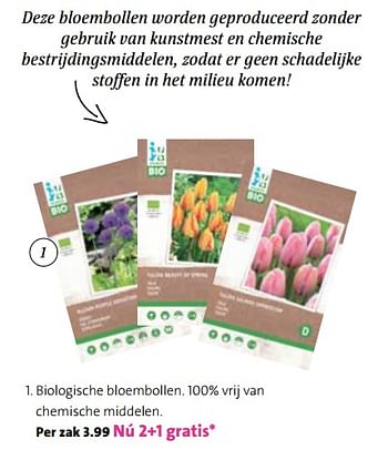 Promoties Biologische bloembollen - Huismerk - Intratuin - Geldig van 15/10/2018 tot 04/11/2018 bij Intratuin