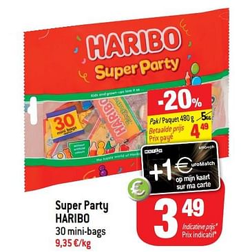 Promotions Super party - Haribo - Valide de 17/10/2018 à 23/10/2018 chez Match