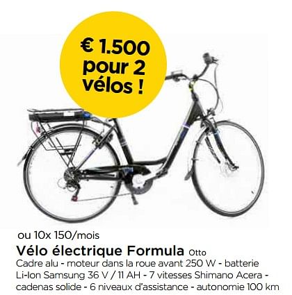 FORMULA V lo lectrique formula otto En promotion chez Molecule