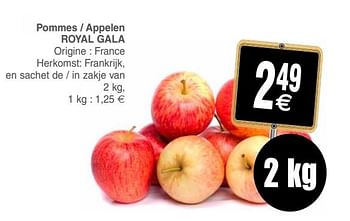 Promoties Pommes - appelen royal gala - Huismerk - Cora - Geldig van 16/10/2018 tot 22/10/2018 bij Cora
