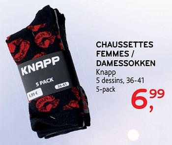 Promotions Chaussettes femmes - KNAPP - Valide de 24/10/2018 à 06/11/2018 chez Alvo