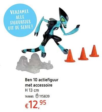 Promoties Ben 10 actiefiguur met accessoire - Ben 10 - Geldig van 18/10/2018 tot 06/12/2018 bij Dreamland