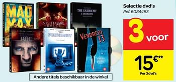 Promoties Selectie dvd`s - Huismerk - Carrefour  - Geldig van 17/10/2018 tot 22/10/2018 bij Carrefour
