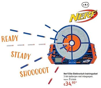 Promoties Nerf elite elektronisch trainingsdoel - Nerf - Geldig van 18/10/2018 tot 06/12/2018 bij Dreamland