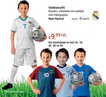 Promoties Voetbaloutfit real madrid - Real Madrid - Geldig van 18/10/2018 tot 06/12/2018 bij Dreamland