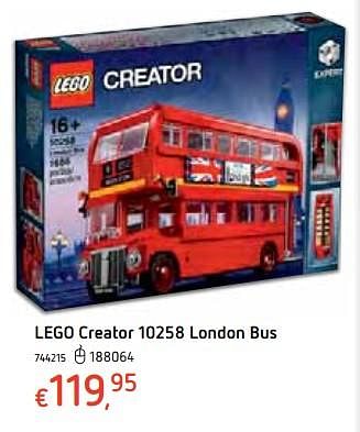 Promoties Lego creator 10258 london bus - Lego - Geldig van 18/10/2018 tot 06/12/2018 bij Dreamland