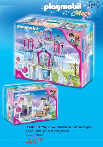 Promoties Playmobil magic 9470 kristallen diamantengrot - Playmobil - Geldig van 18/10/2018 tot 06/12/2018 bij Dreamland